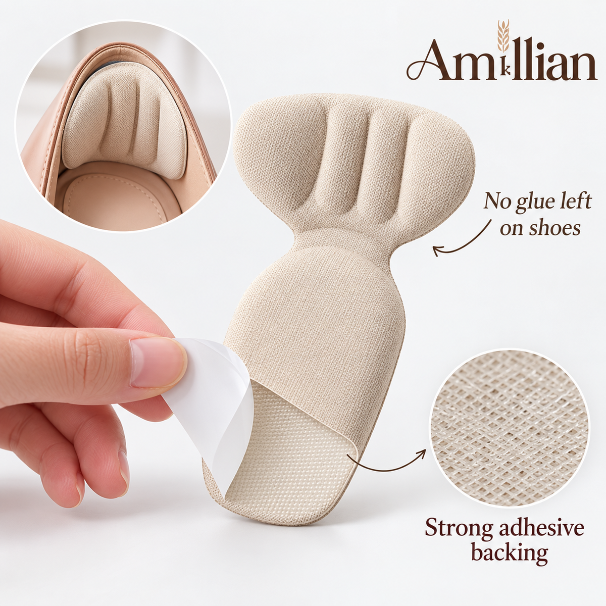 Amillian™ Anti-slip Heel Liners