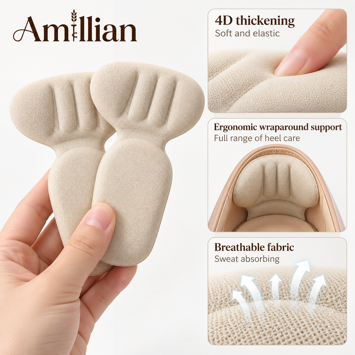 Amillian™ Anti-slip Heel Liners